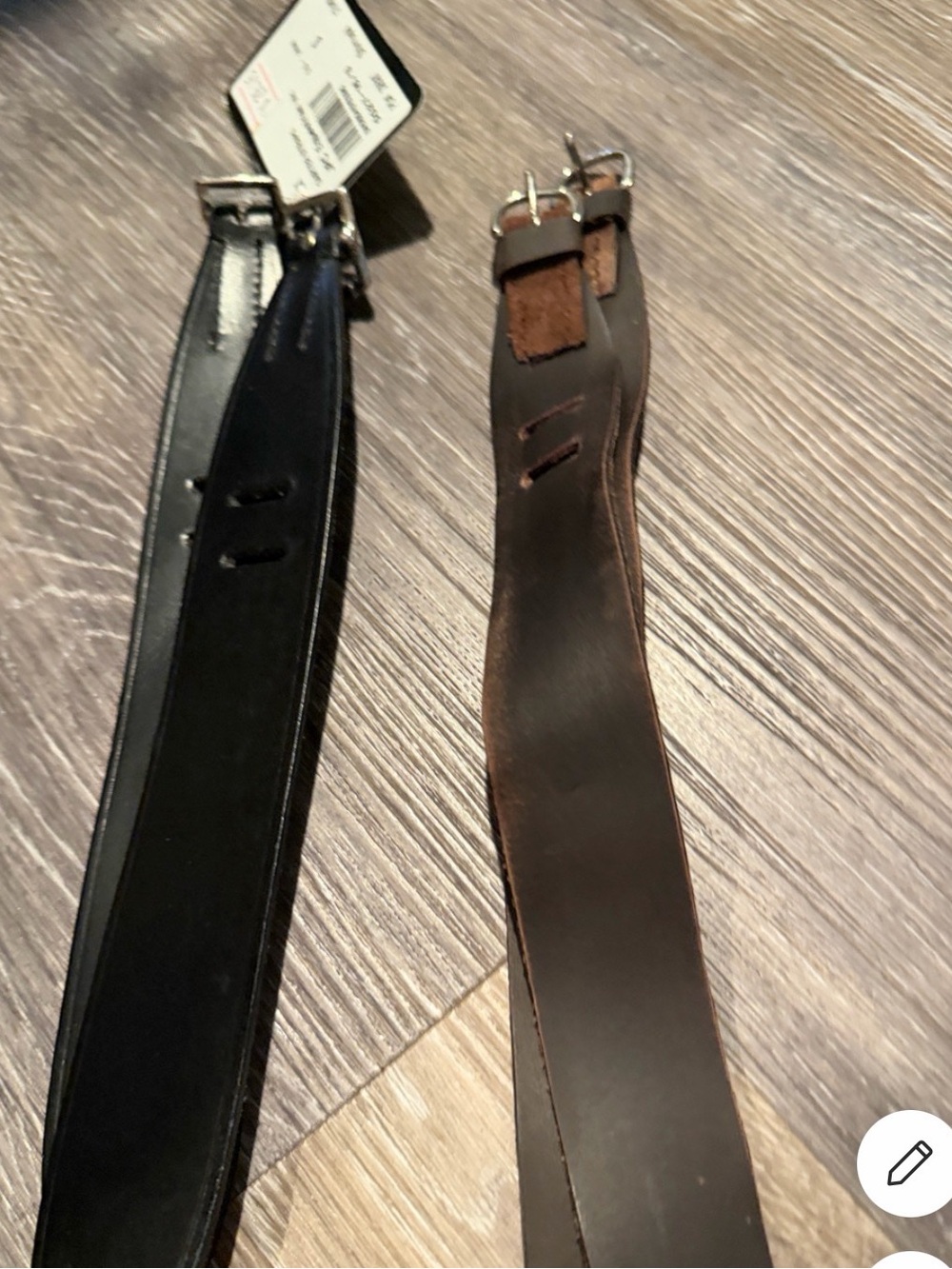 BOTH garters (black and brown)